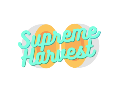 Supreme Harvest Design A branding design illustrationg logo typography