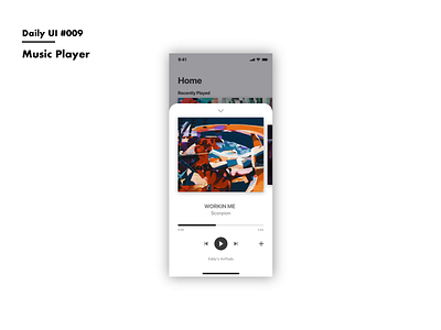 Daily UI #009 Music Player daily 100 challenge daily ui 009 dailyui music player music player ui