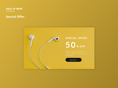 Daily UI #036 Special Offer