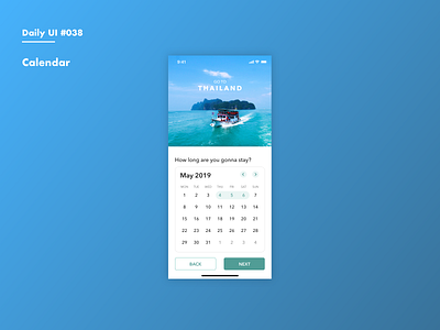 Daily UI #038 Calendar