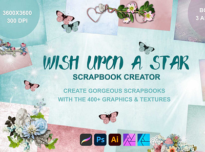 Wish upon a Star Scrapbook Creator cardmaking design graphic design illustration scrapbooking