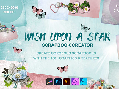 Wish upon a Star Scrapbook Creator cardmaking design graphic design illustration scrapbooking