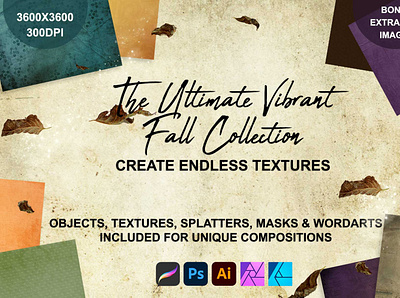 The Ultimate Vibrant Fall Collection cardmaking design graphic design illustration scrapbooking