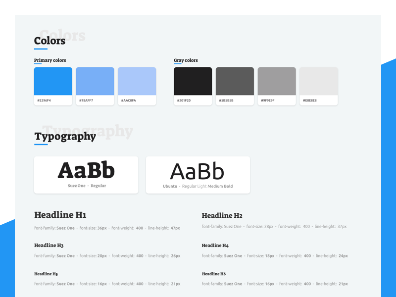 My Portfolio Styleguide - WIP by Fernando Moreira Costa on Dribbble