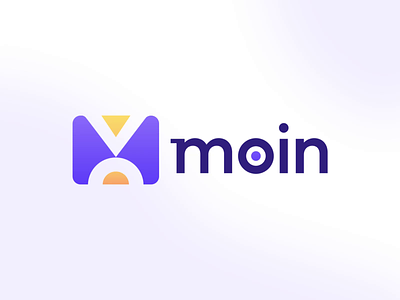 Moin 🌄✨ animation branding design logo moin motion graphics purple studio
