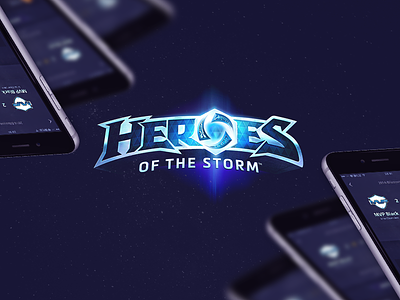 Heroes of the storm - App redesign pratice blizzard drak game heroes of storm the ui