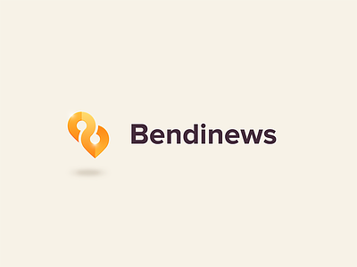Bendinews Logo b d local location logo news
