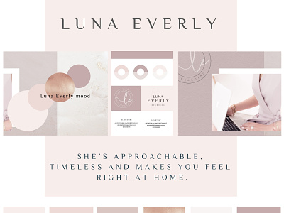 Pre-Made Brand Luna Everly branding canva canva templates graphic design instagram logo premade branding