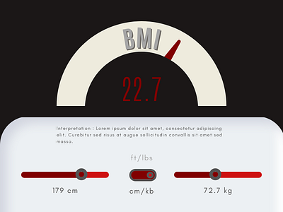 Daily UI #004 - BMI Calculator - 1 004 4 calculator daily ui dailyui design page web