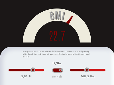 Daily UI #004 - BMI Calculator - 2 004 4 calculator daily ui dailyui design page web