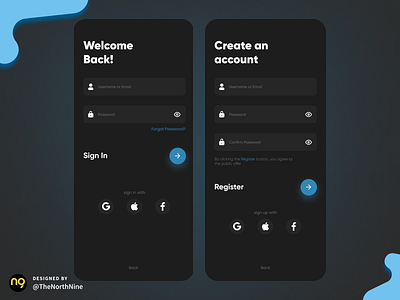 Sign-up and sign-in pages app app design branding design graphic design illustration mobile app motion graphics ui ux