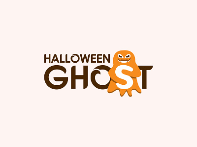 Halloween ghost logo
