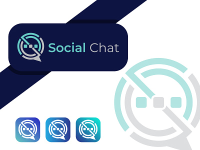 Social Chat Logo app icon branding chat chatting logo design flat graphic logo logo design logo inspiration logo maker logo mark logo type message minimalist modern logo pictorial social social chat logo vector