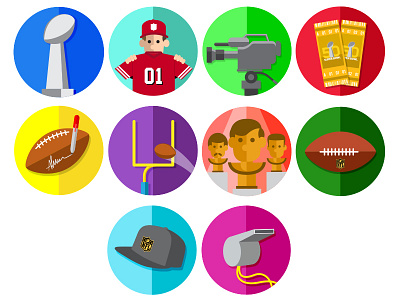 Rank Up Badges for NFL Mobile SB city app