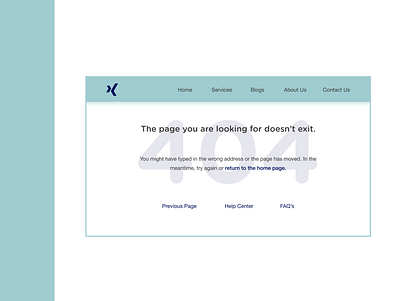 Daily UI Challenge (Day 8 - 404 Page) design ui
