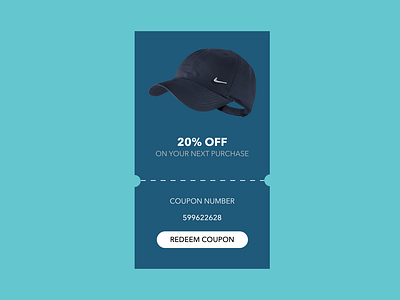 Nike Coupon Design - Daily UI