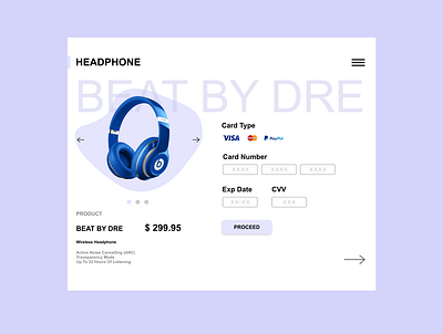 Beat by Dre Payment Design design ui