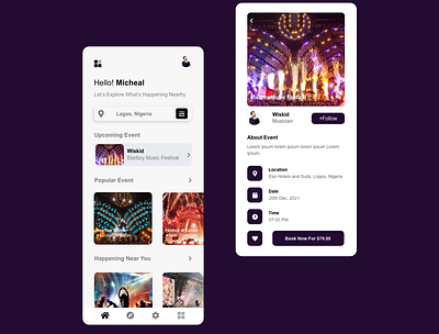 Show Booking App Design app design ui