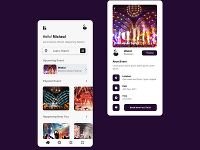 Show Booking App Design