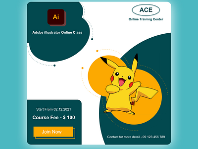 Ace Online Class Advertsing Design