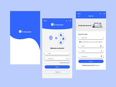 E-Alumini Security App Design