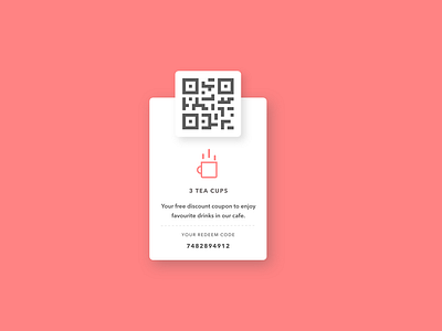 QR scan coupon design