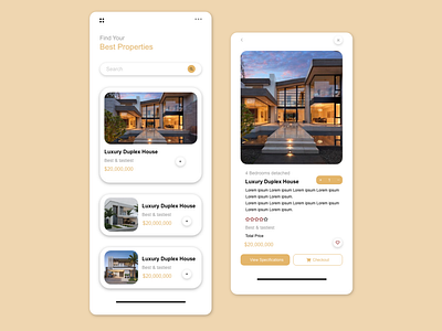 House Rental App Design