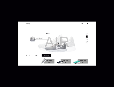 Nike Web Design design ui