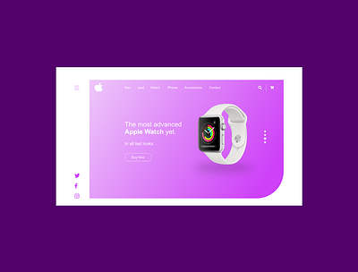 Apple Watch Landing Page Design design ui