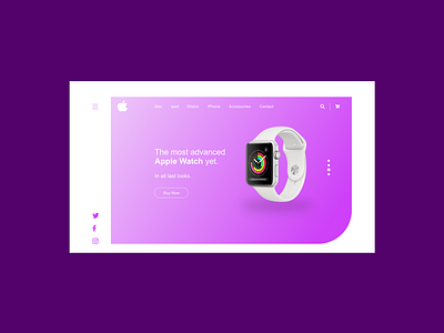 Apple Watch Landing Page Design