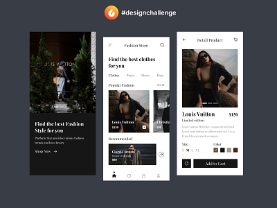 Design Mobile Exploration - Fashion Store