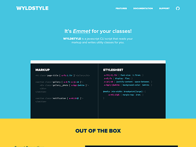 Wyldstyle - Emmet for your markup! code terminal web design