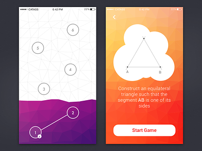 Divi — geometry game divi game geometry iphone polygonal puzzler vivid