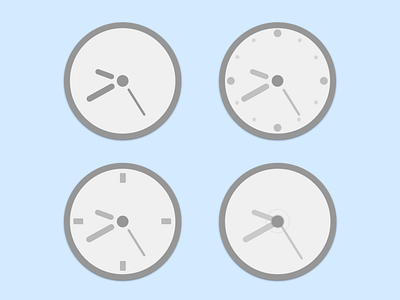 CSS Clocks design ui