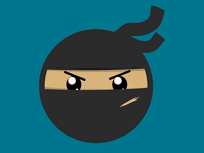 Ninja illustration logo