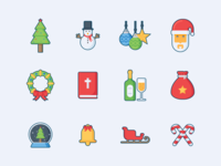Merry Christmas Freebie Icon Pack