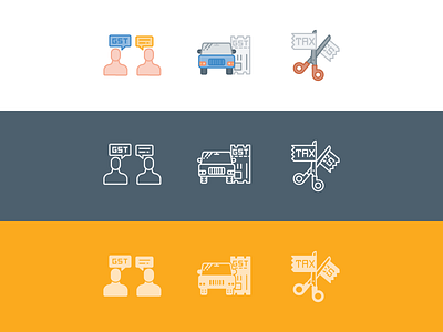 GST Iconpack cut goods and service gst iconpack icons iconset people reduce scissors tax transport tax