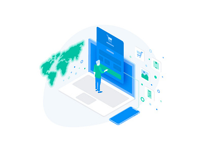 Merchant payments illustration by Jemis Mali on Dribbble