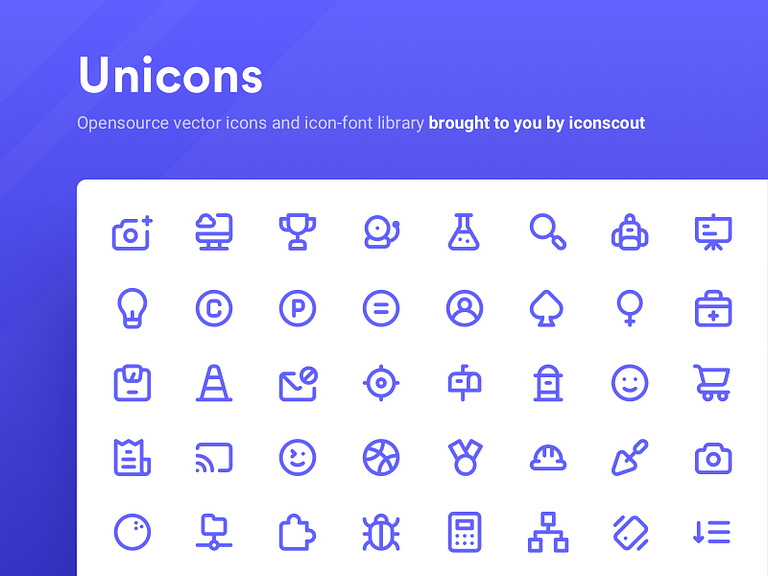 Unicons by Jemis Mali for IconScout on Dribbble