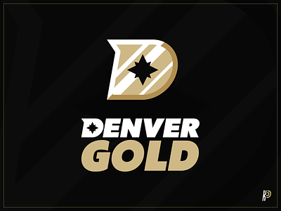 Denver Gold USFL Logo Concept branding design logo team logo