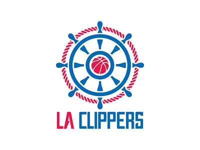 Los Angeles Clippers Logo Rebrand basketball branding clipper clippers logo los angeles nautical nba rebrand ship sports team
