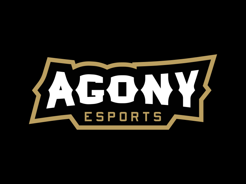 Agony eSports Wordmark esports illustrator illustration mascot branding logo