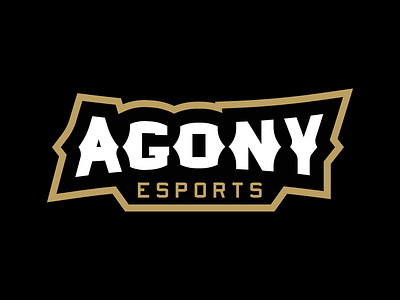 Agony eSports Wordmark branding esports illustration illustrator logo mascot