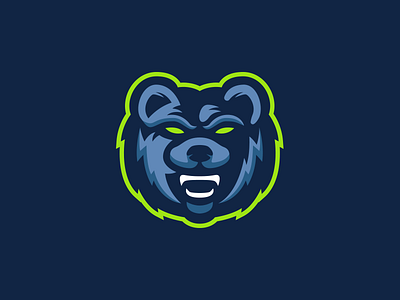 Grizzly Bear Mascot Logo bear branding design grizzly illustrator logo mascot team logo