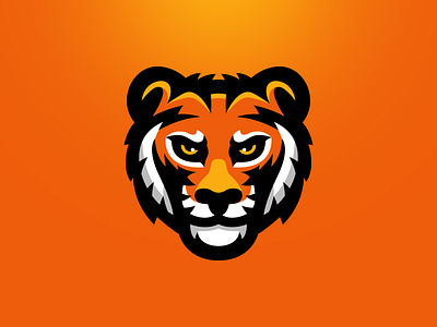 Tiger Mascot Logo by Kyle Papple on Dribbble