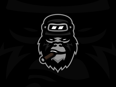 Gorilla Soldier Mascot Logo brand branding gorilla illustration logo mascot soldier sports logo team logo