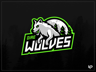 Direwolves Mascot Logo