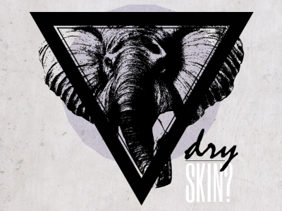 Dry Skin design graphic illustration typography