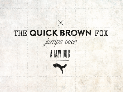 Quick brown fox design graphic illustration typography
