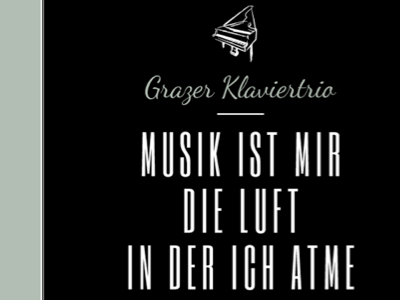 Titel of a piano concert - poster design graphic typography